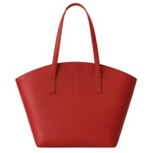“Red tote shoulder bag for work and college – stylish women’s handbag by OhMyBag.pk”
