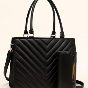 Elegant V-Line Luxe handbag in beige color for office and casual use – women’s stylish handbag by OhMyBag.pk